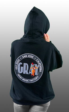 GRAY Hoodie Back