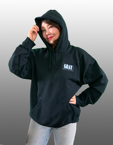 GRAY Hoodie Front